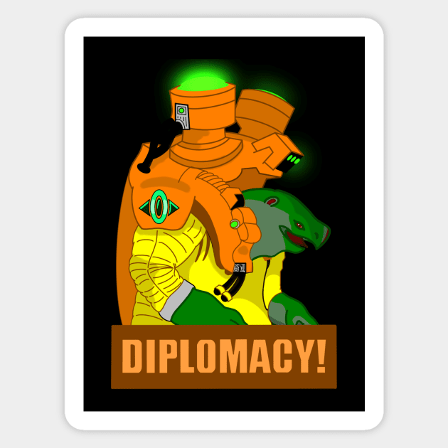 Diplomacy! Sticker by Levi Mote